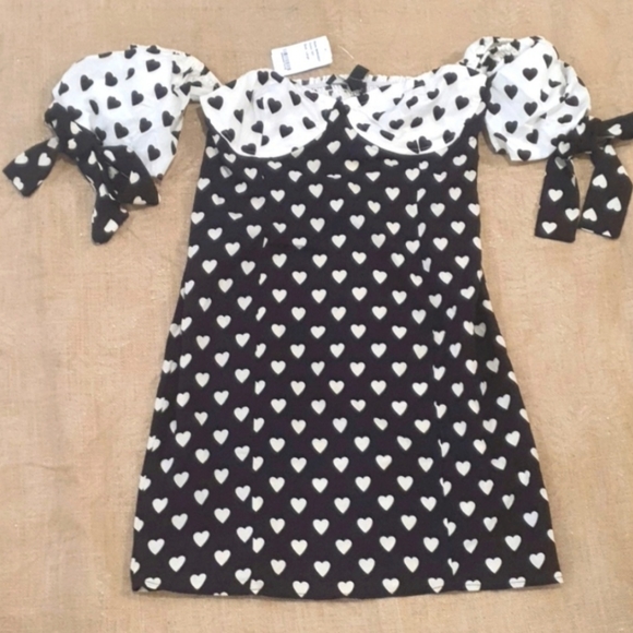 ♻️ 3 for $20 Bundle NEW SIZE 12 SBETRO Heart Dress with Puff Sleeves - Picture 7 of 7